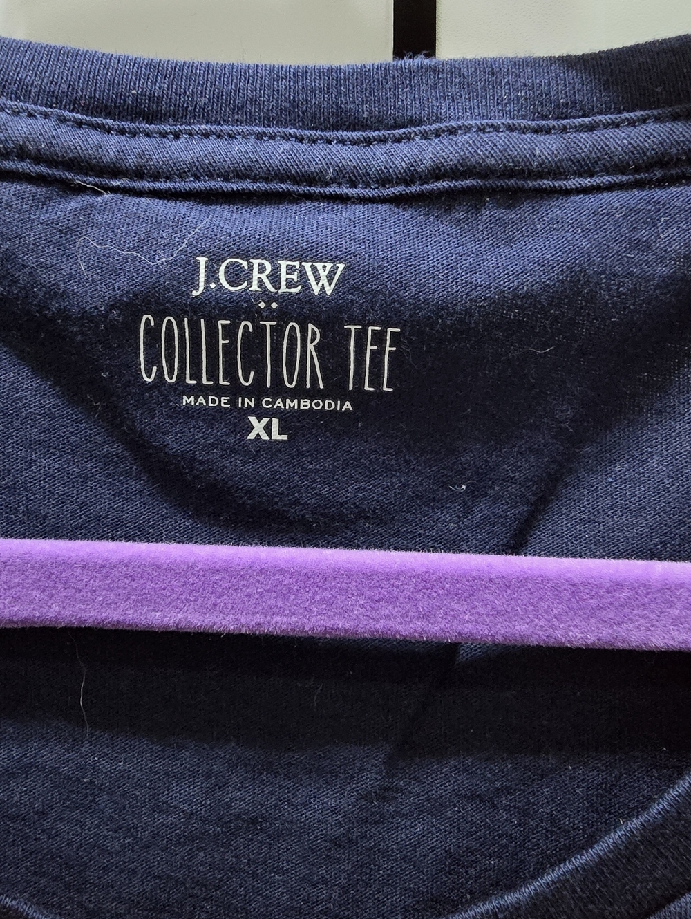 NWT J. Crew Embellished Navy Watermelon T-shirt Size XL - Picture 3 of 4